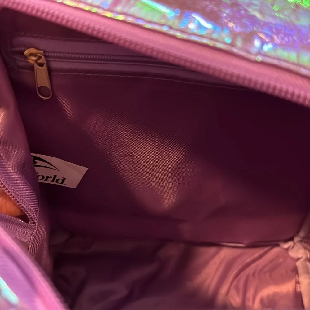 SeaWorld Iridescent Marine Animals Top Zip Mini Backpack